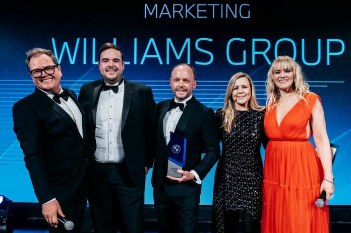 williams bmw marketing award 2022 rs