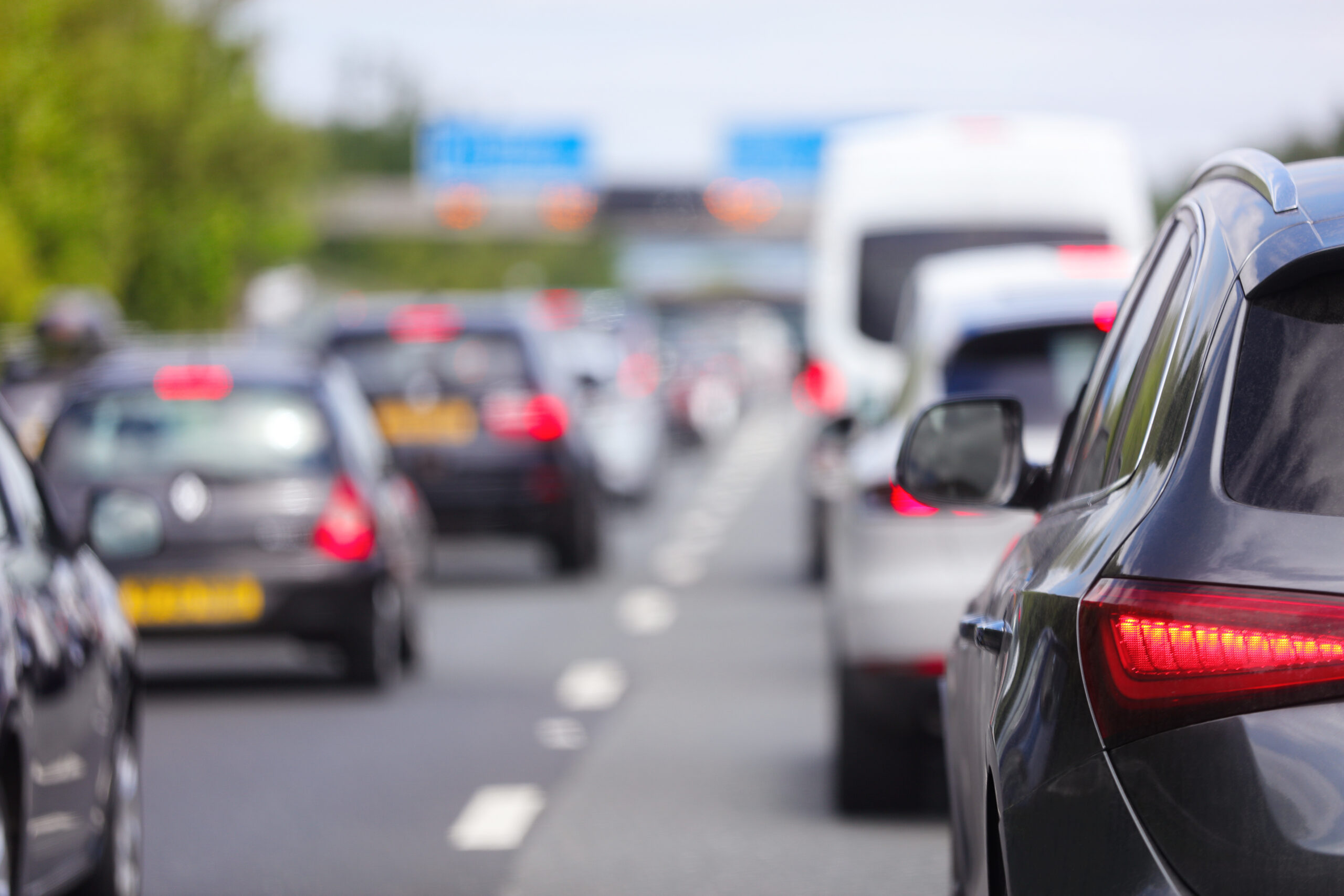 cars motorway traffic
